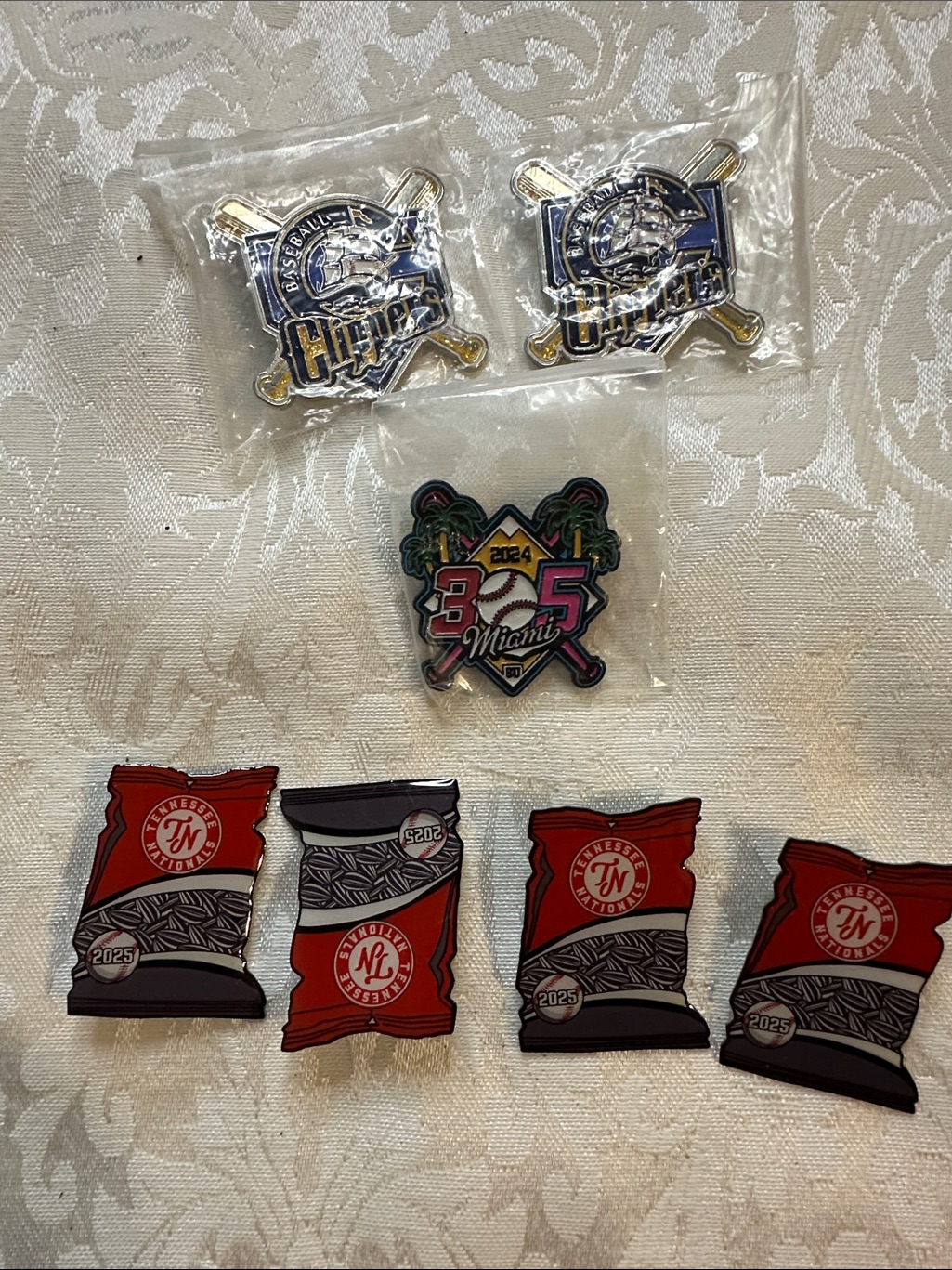 Collectible Enamel Baseball Pins